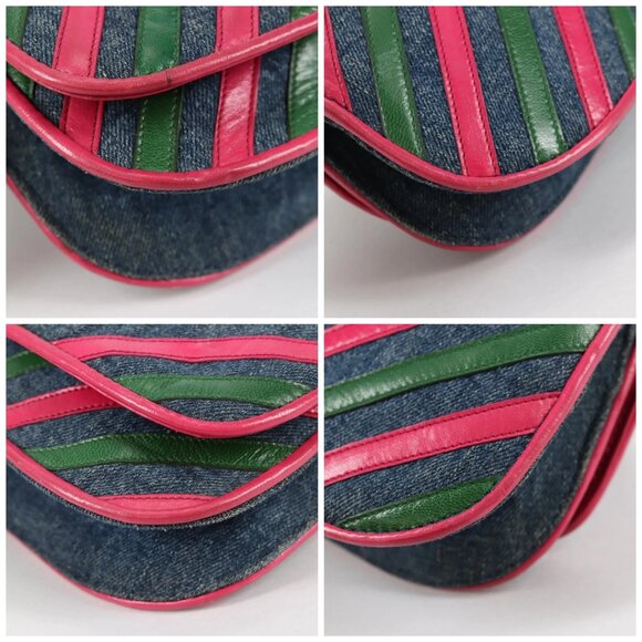 PRADA Shoulder Bag Denim Blue Auth 140894V - Picture 14 of 16